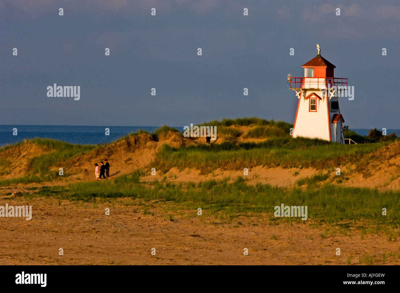 Faro Covehead, Prince Edward Island National Park, Stanhope, PE/PEI Prince Edward Island, Canada Foto Stock