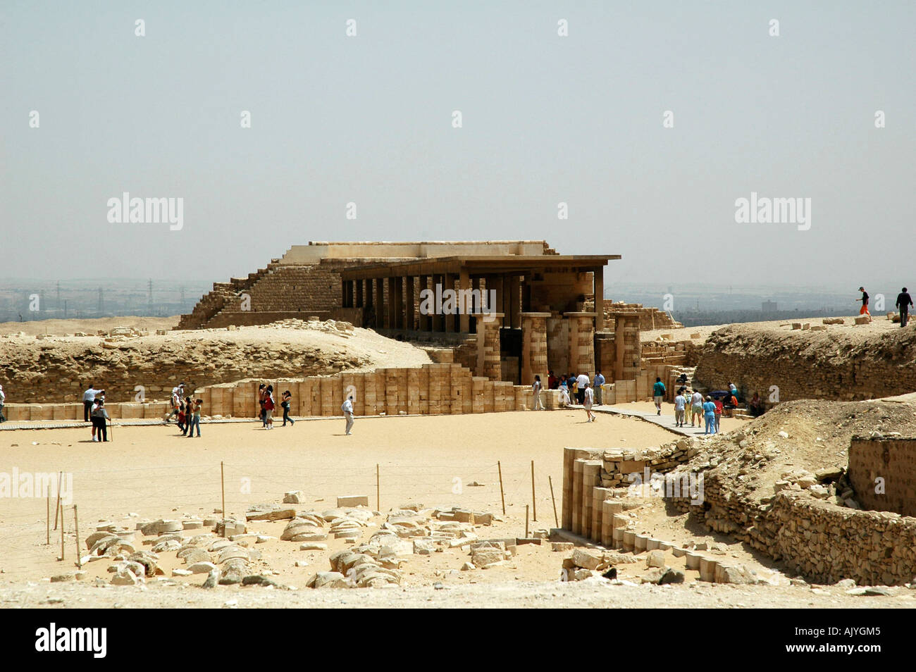 Zoser complessa, Saqqara, Egitto Foto Stock