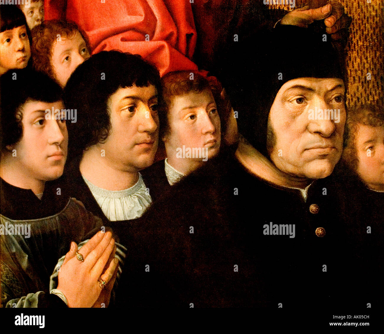 Bernard van Orley 1487 1541 tumulazione di Cristo trittico Phillipe Haneton Foto Stock