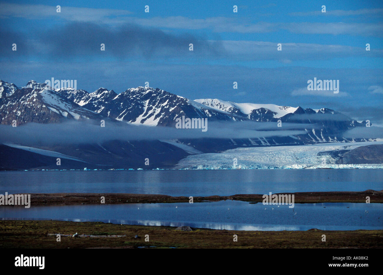 Ghiacciaio Kongs / Spitzbergen / Kongs-Gletscher Foto Stock