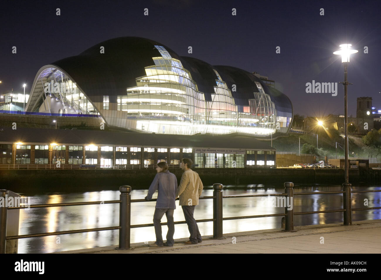 Regno Unito Inghilterra Northumberland, Newcastle upon Tyne, Newcastle upon Tyne, Quayside, River Tyne, The Sage Gateshead, UK071004070 Foto Stock