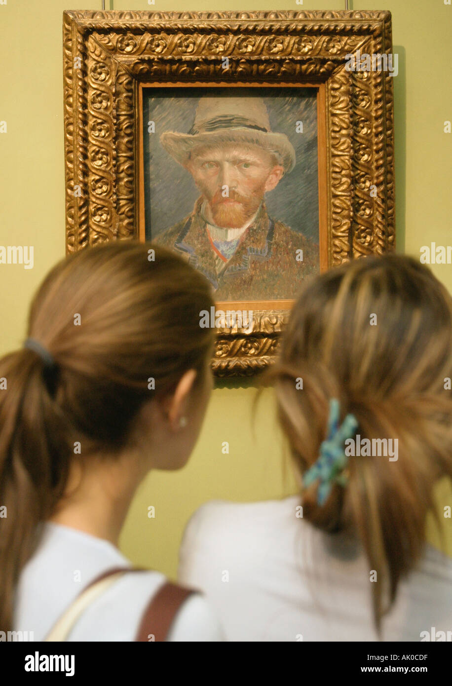 Amsterdam Olanda Van Gogh Autoritratto nel Rijksmuseum Foto Stock
