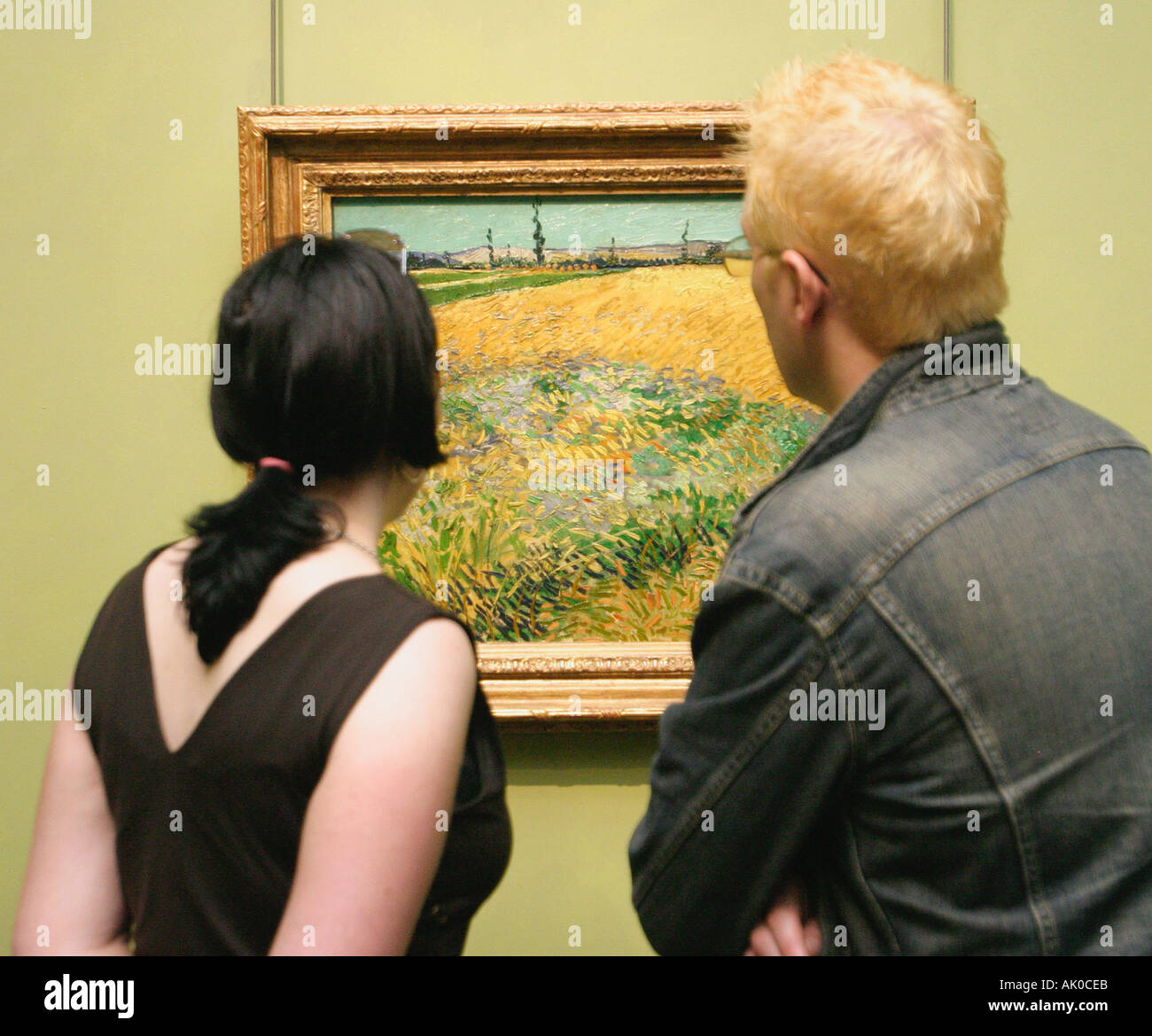 Amsterdam Olanda Van Goghs Cornfield nel Rijksmuseum Foto Stock