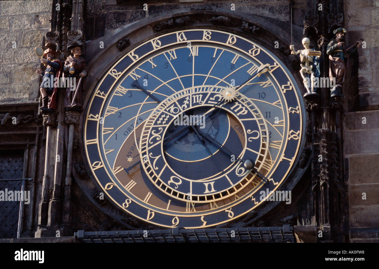 Orologio astronomico / Praga / Astronomische Uhr Foto Stock