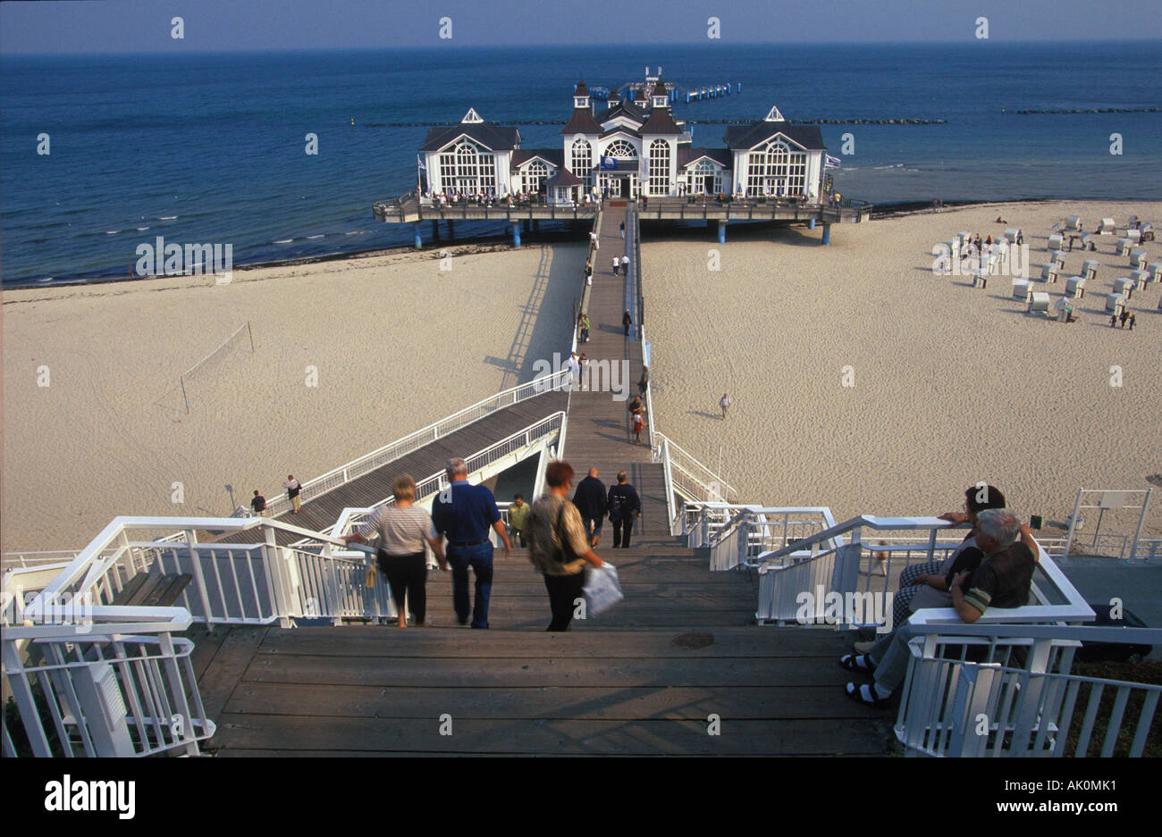 Ponte del mare / Sellin Foto Stock