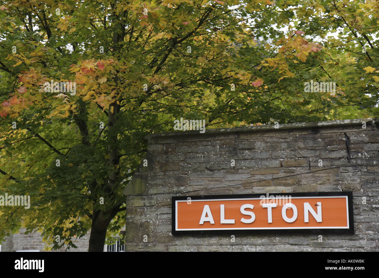 Regno Unito Inghilterra Cumbria, The Lake District, Alston, South Tynedale Railway Station, UK071011003 Foto Stock