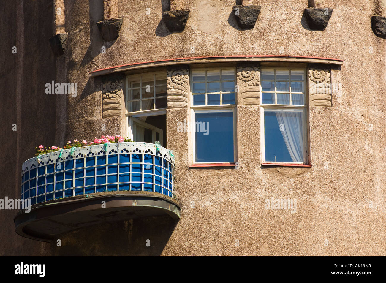 Architettura Jugendstil una particolare versione finlandese di Art Nouveau in Helsinki Finlandia Foto Stock