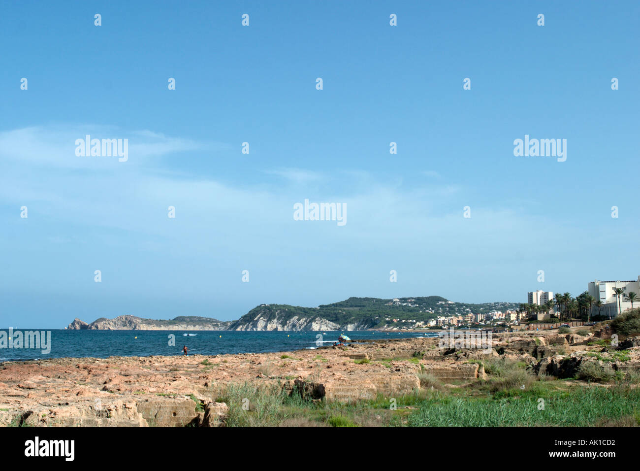Costa in Javea (Xabia), Costa Blanca, Spagna Foto Stock