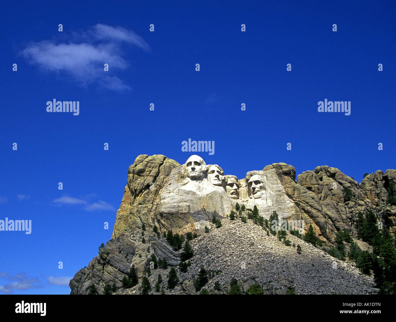 Mount Rushmore National Memorial storica nei pressi di Rapid City Foto Stock