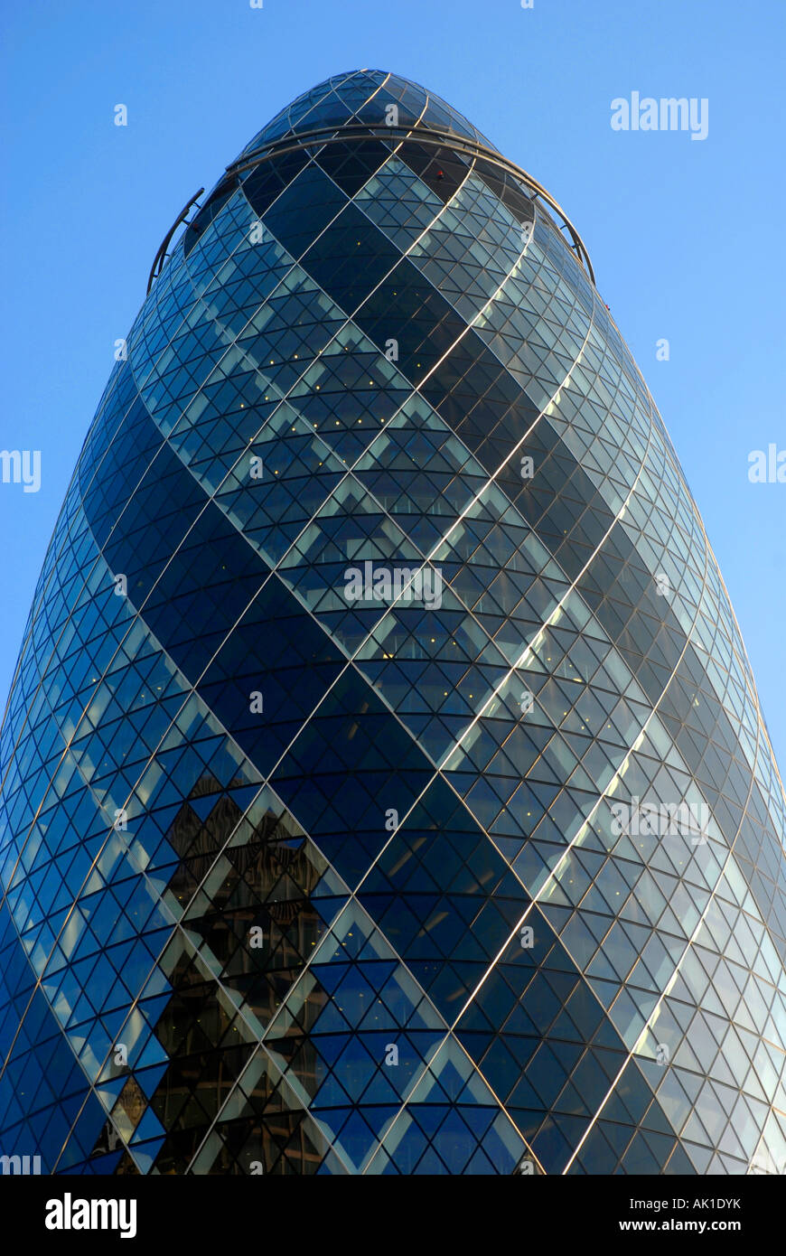 L'edificio Gerkin, Swiss Re Building, Londra, Gran Bretagna, Regno Unito Foto Stock