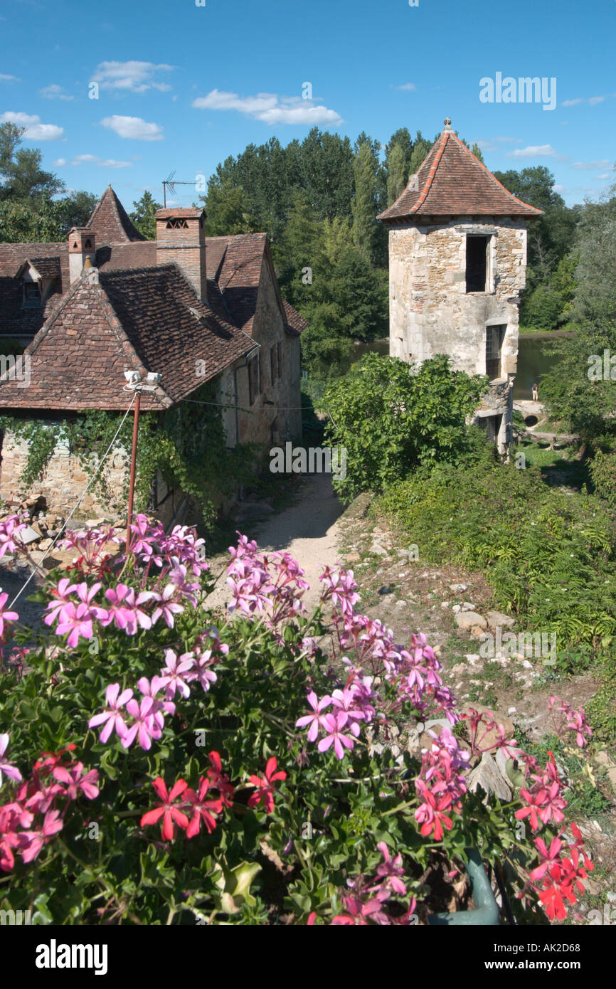 Casa in Carennac, Dordogne, Francia Foto Stock