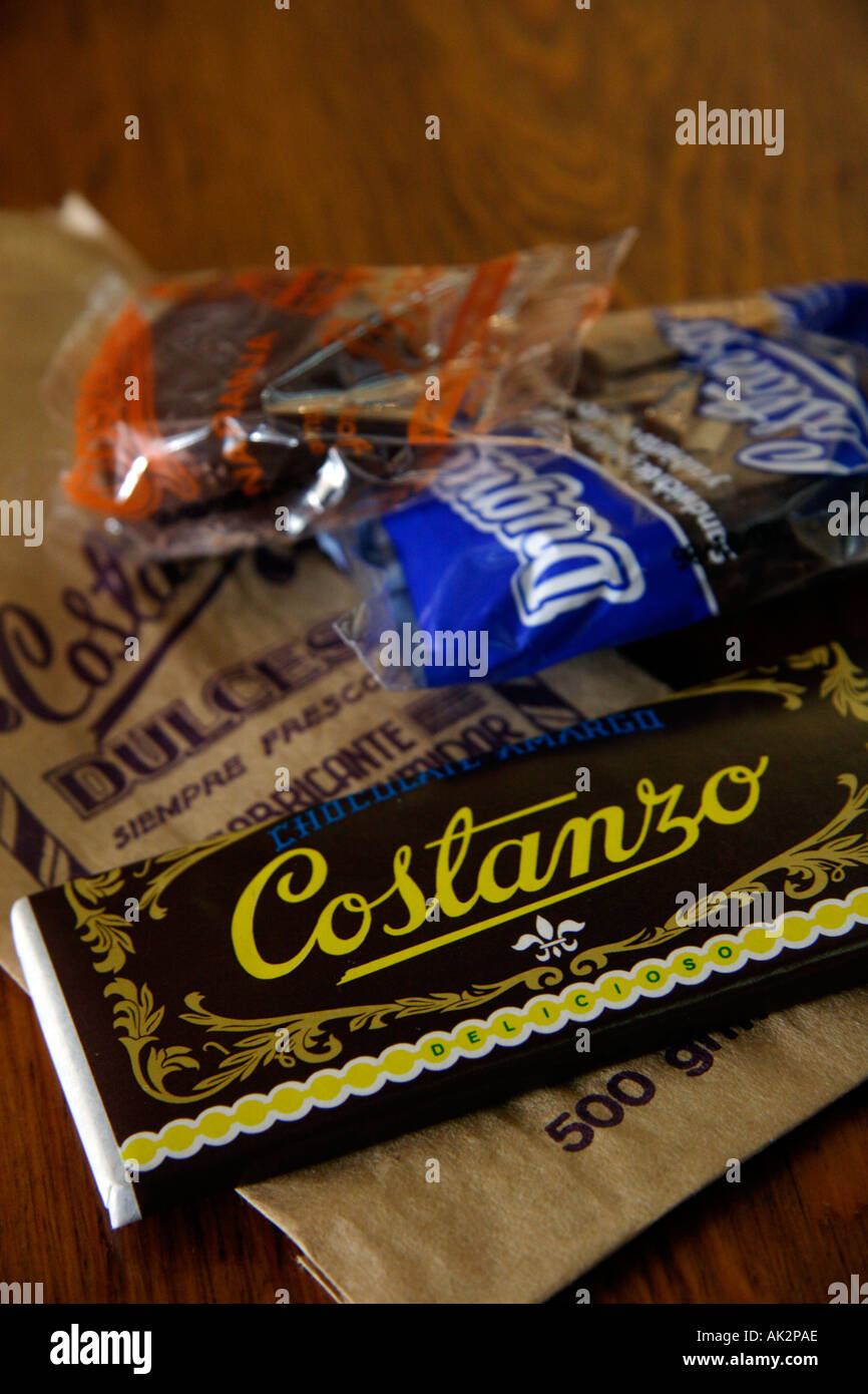 Messico San Luis Potosi Costanzo del cioccolato amaro bar è una specialità della città Foto Stock