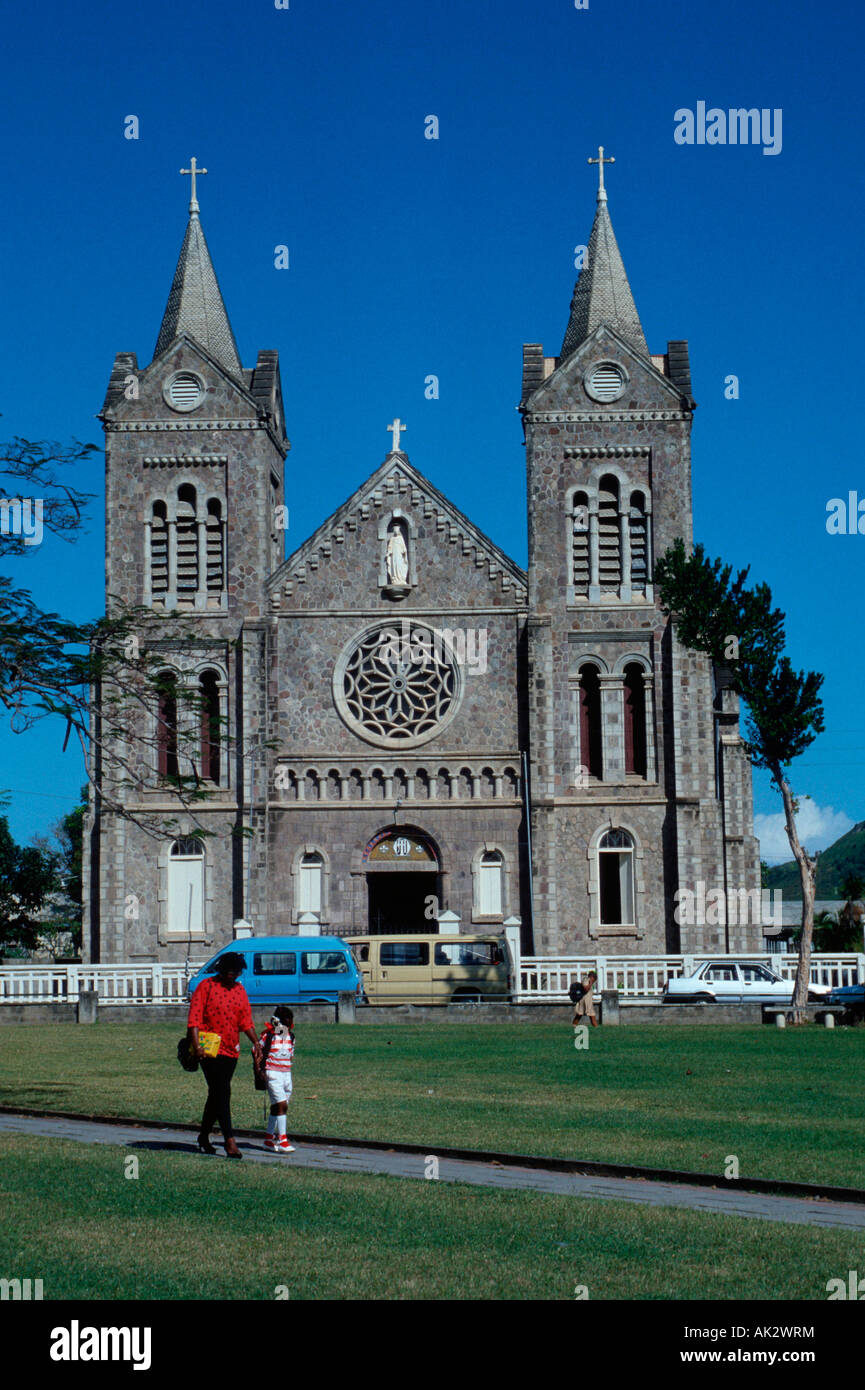 La chiesa, Basseterre Foto Stock