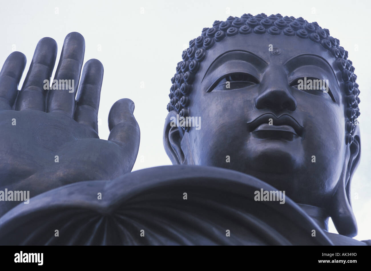 Big Buddha in Lantau Cina Foto Stock