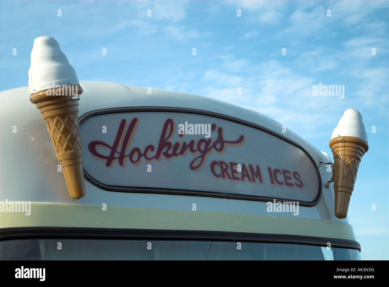 Hocking's Ice Cream Van, Appledore, Devon, Inghilterra, Regno Unito Foto Stock