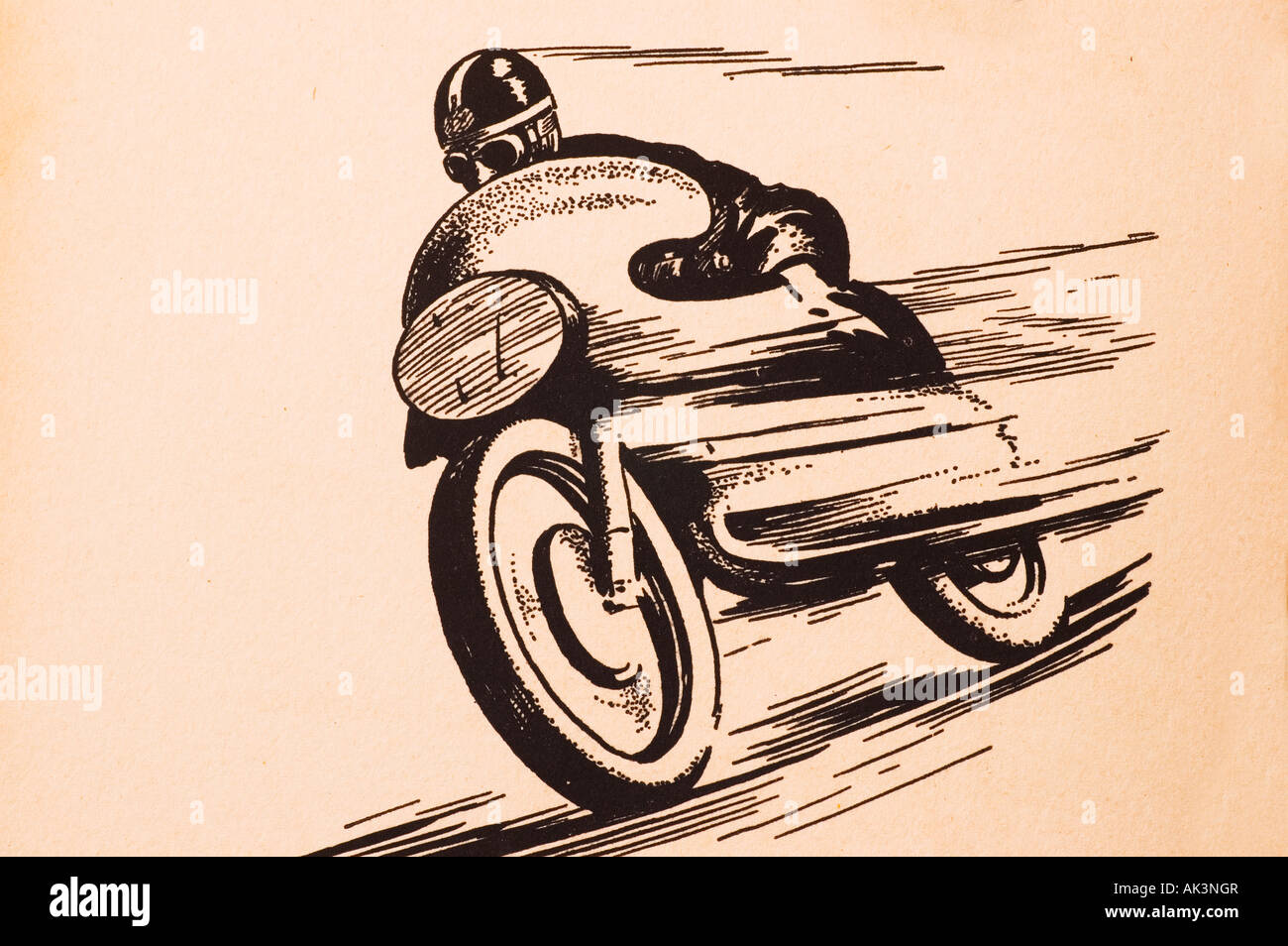 Cartone animato da un 1950 schoolboy annuale di Foto Stock