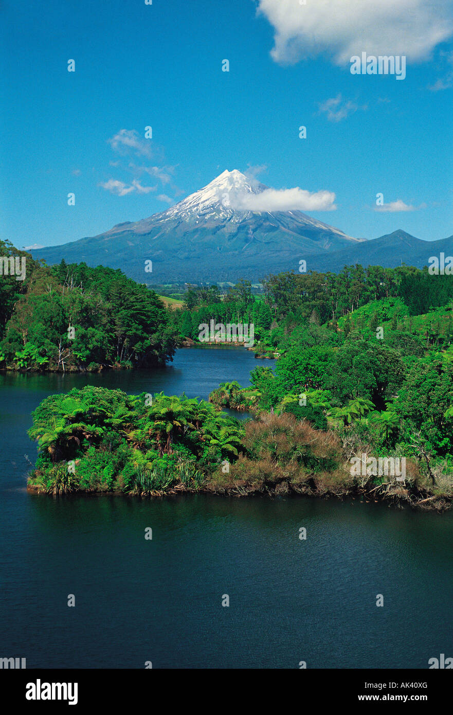 Nuova Zelanda, Isola del nord, Taranaki, Mount Taranaki, Foto Stock