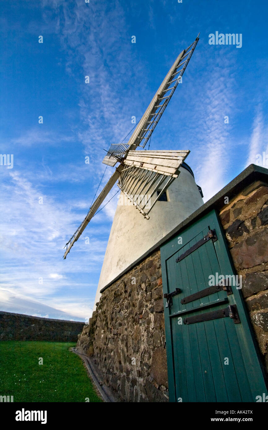 Ballycopeland, mulino a vento, Co Down, Irlanda del Nord. Foto Stock