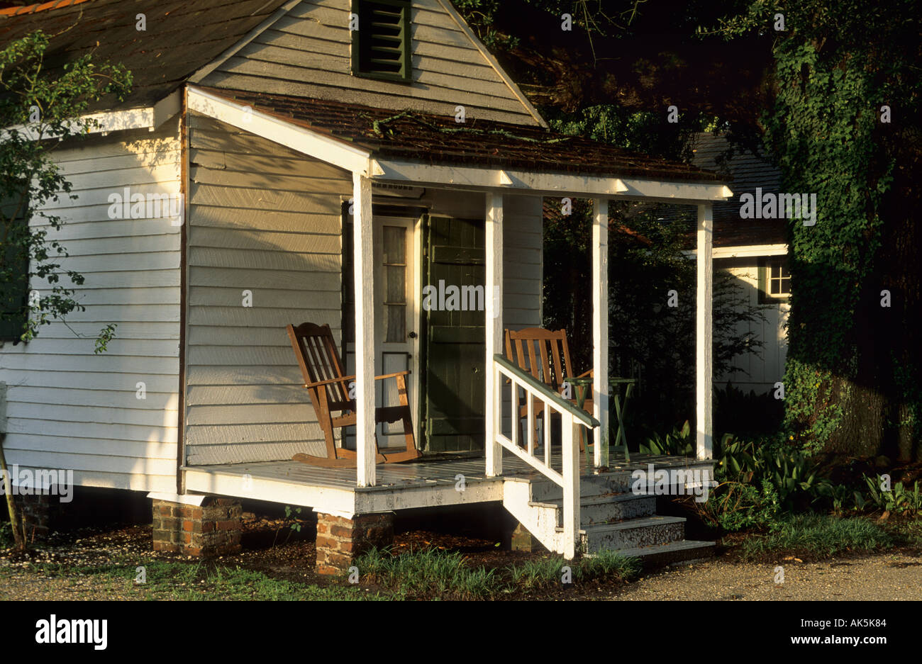Ex schiavo di cabine sulla piantagione di Tezcuco oggi utilizzato come camere di hotel Foto Stock