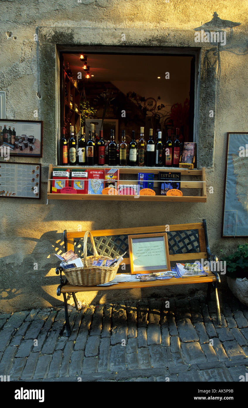 Negozio di souvenir in Motovun Foto Stock
