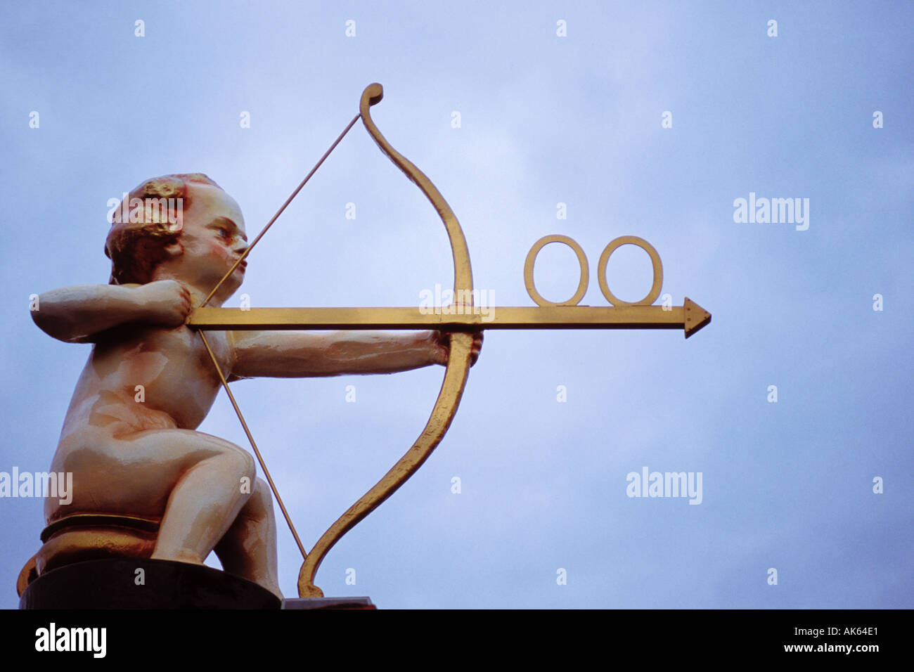 Arte, Amorino con arco e frecce Foto Stock