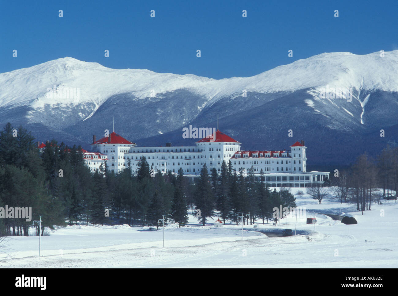 AJ17757, NH, le istituzioni di Bretton Woods, New Hampshire Foto Stock