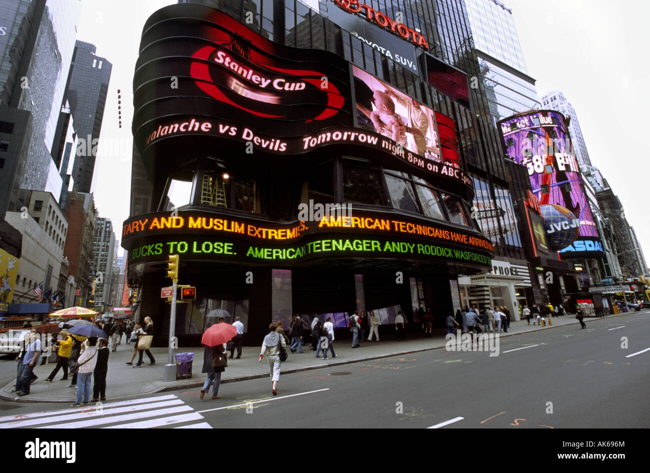 Times Square NASDAQ edificio Foto Stock