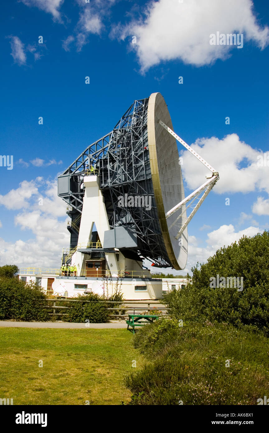 Arthur parabola satellitare Goonhilly in groppa la stazione di terra Foto Stock