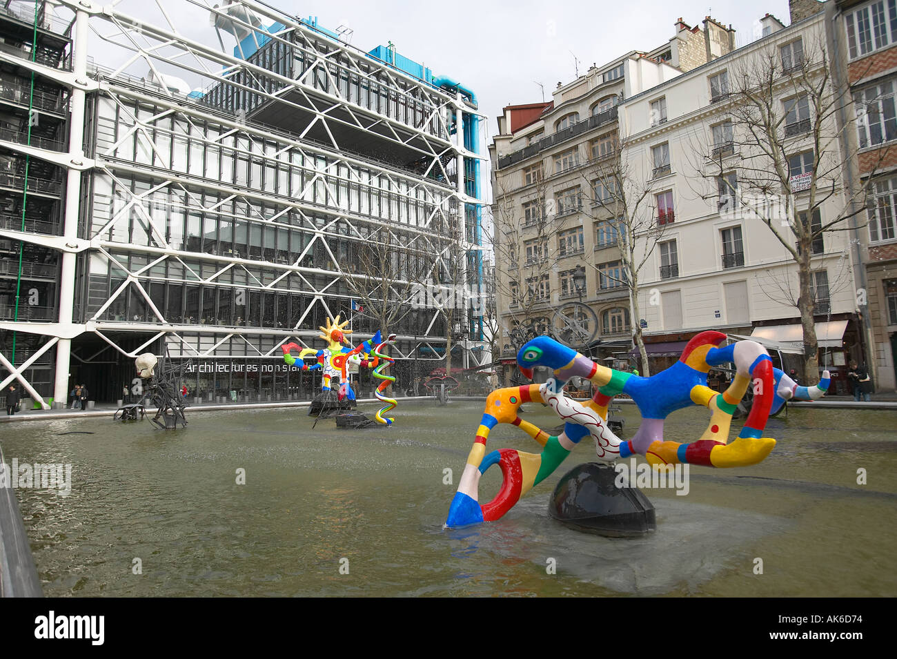 Centro Pompidou. Parigi, Francia. Foto Stock