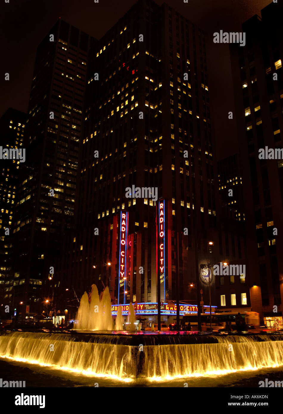 Radio City New York City Foto Stock