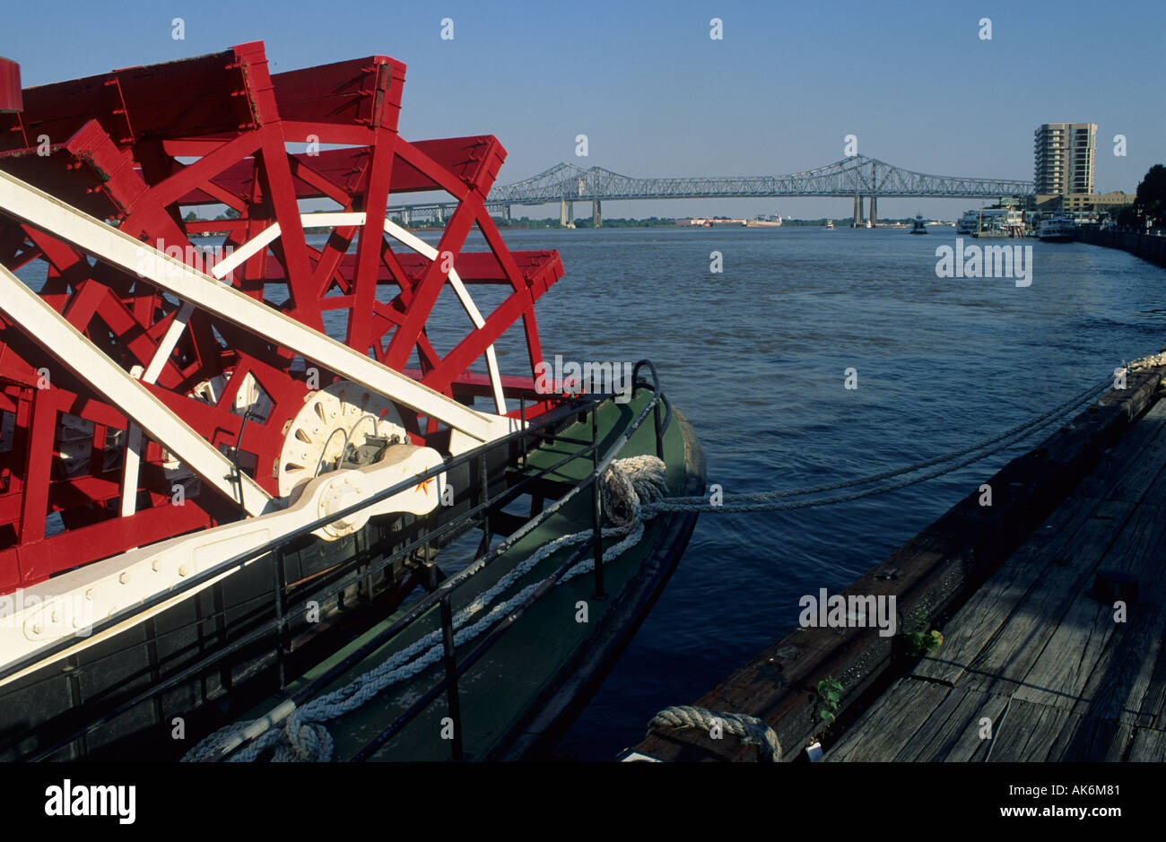 Paddlewheeler Natchez sul fiume Mississippi Foto Stock