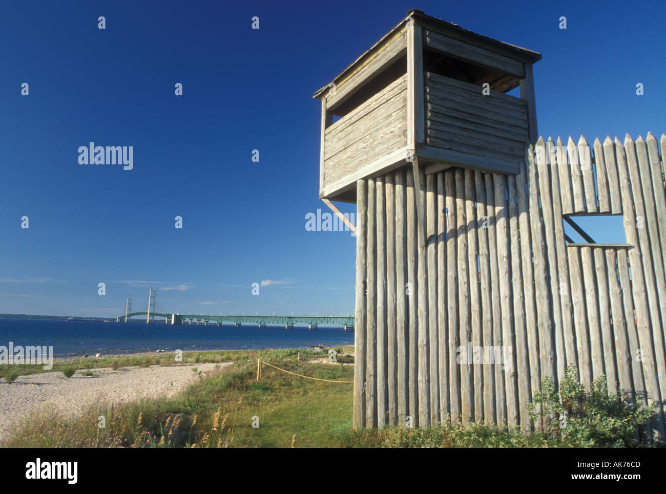AJ18865, Mackinaw City, MI, Michigan Foto Stock