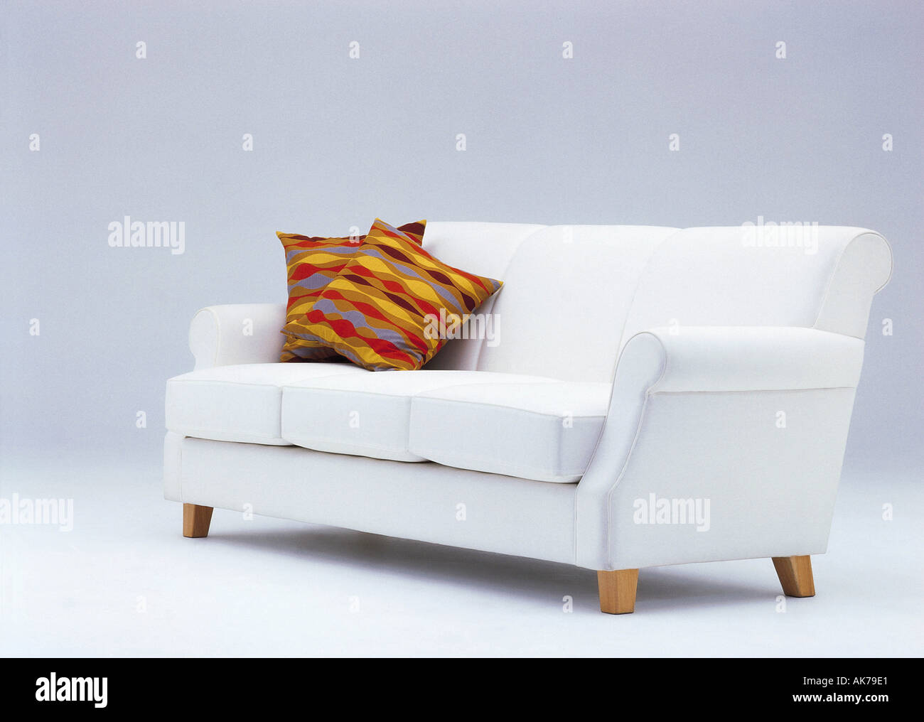 Cuscino sul divano Foto Stock