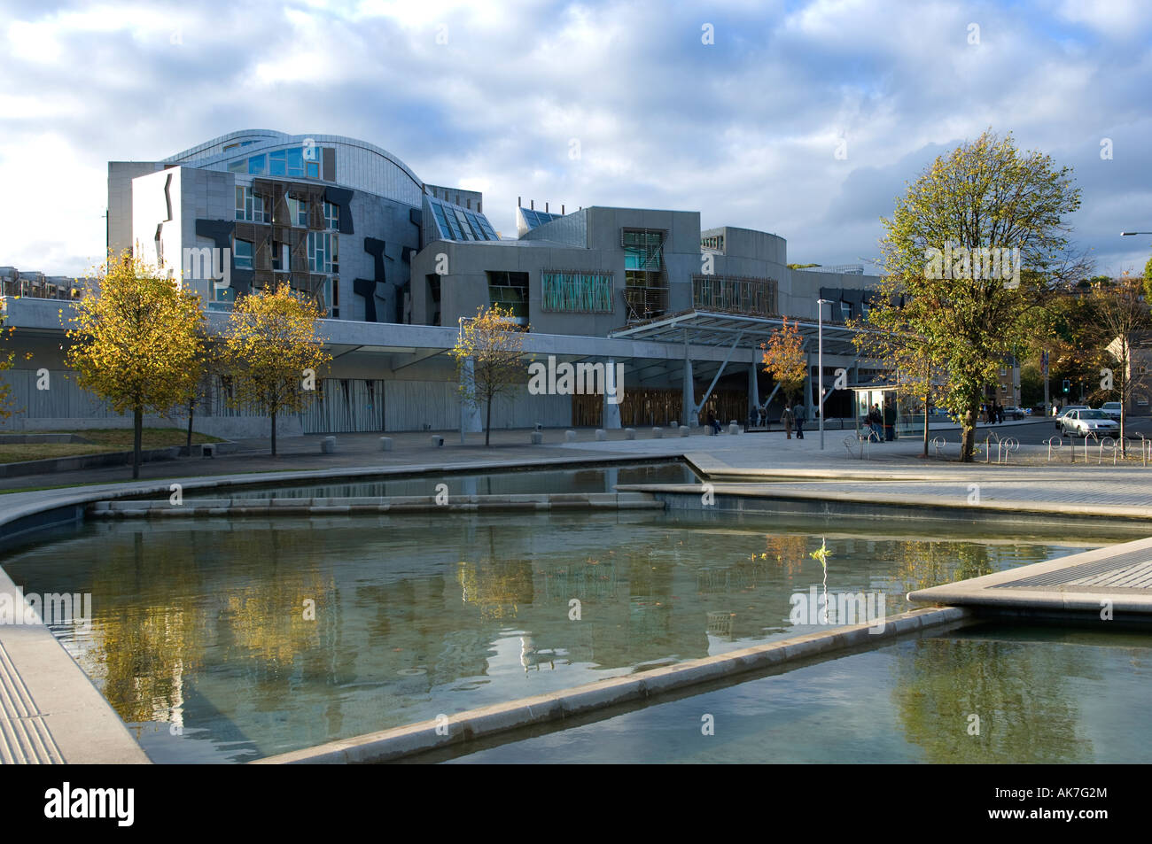 Edificio del Parlamento scozzese, Holyrood, Edimburgo, Scozia Foto Stock