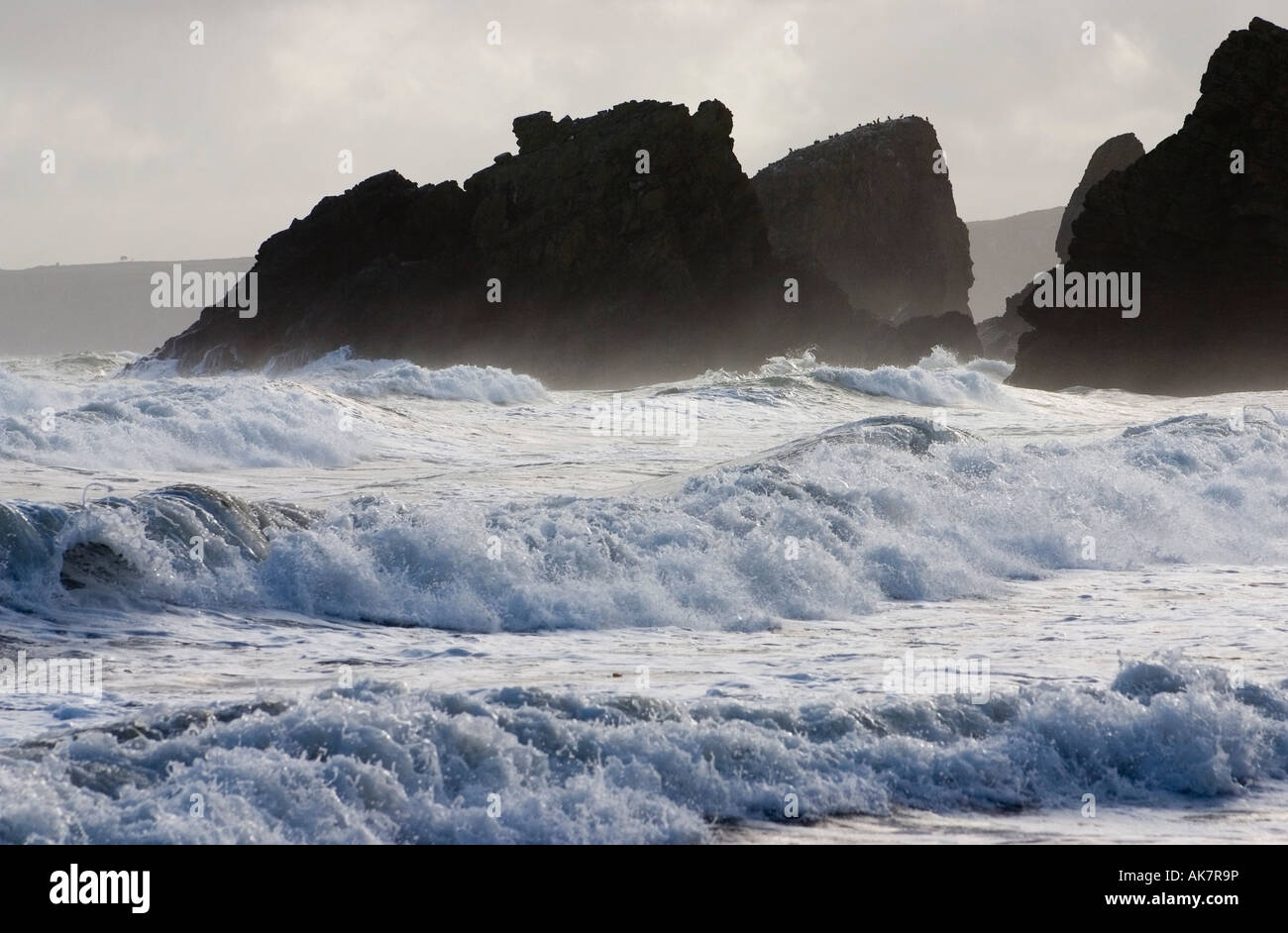 Seascape, Co Waterford, Irlanda Foto Stock
