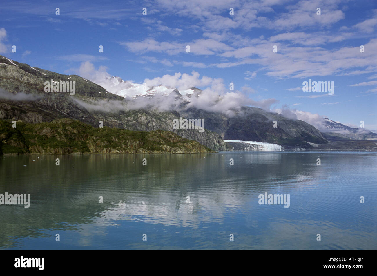 Crociera in Alaska Margarie ghiacciaio nel Parco Nazionale di Glacier Bay, Alaska, STATI UNITI D'AMERICA Foto Stock