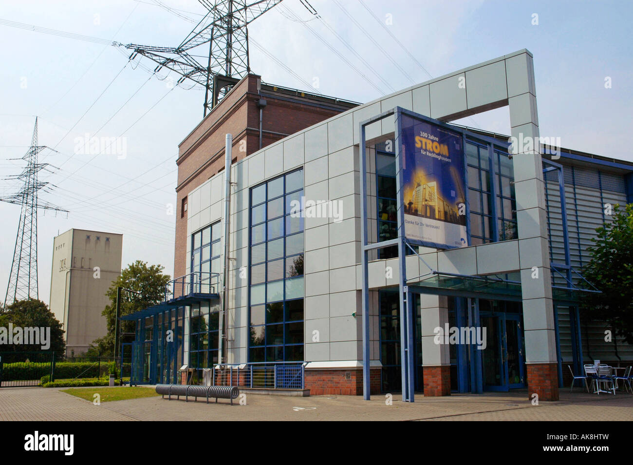 Stazione di trasformatore di Recklinghausen Foto Stock