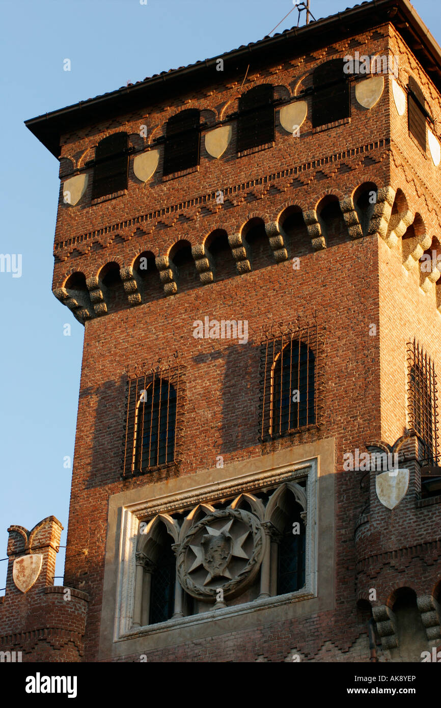 Castello Mazzè in Piemonte, Italia Foto Stock