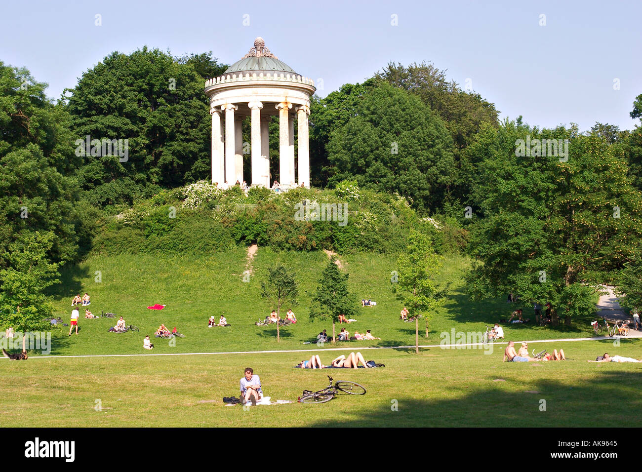 Monopterus nel Giardino Inglese a Monaco di Baviera Foto Stock