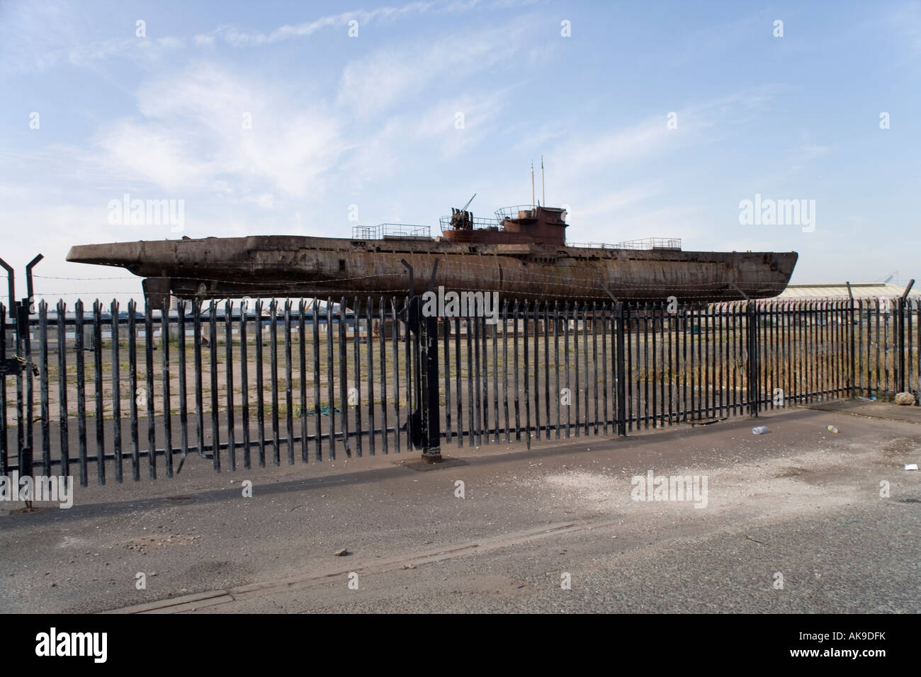U-534 Seconda Guerra Mondiale sommergibile tedesco in Birkenhead, Liverpool, in Inghilterra Foto Stock