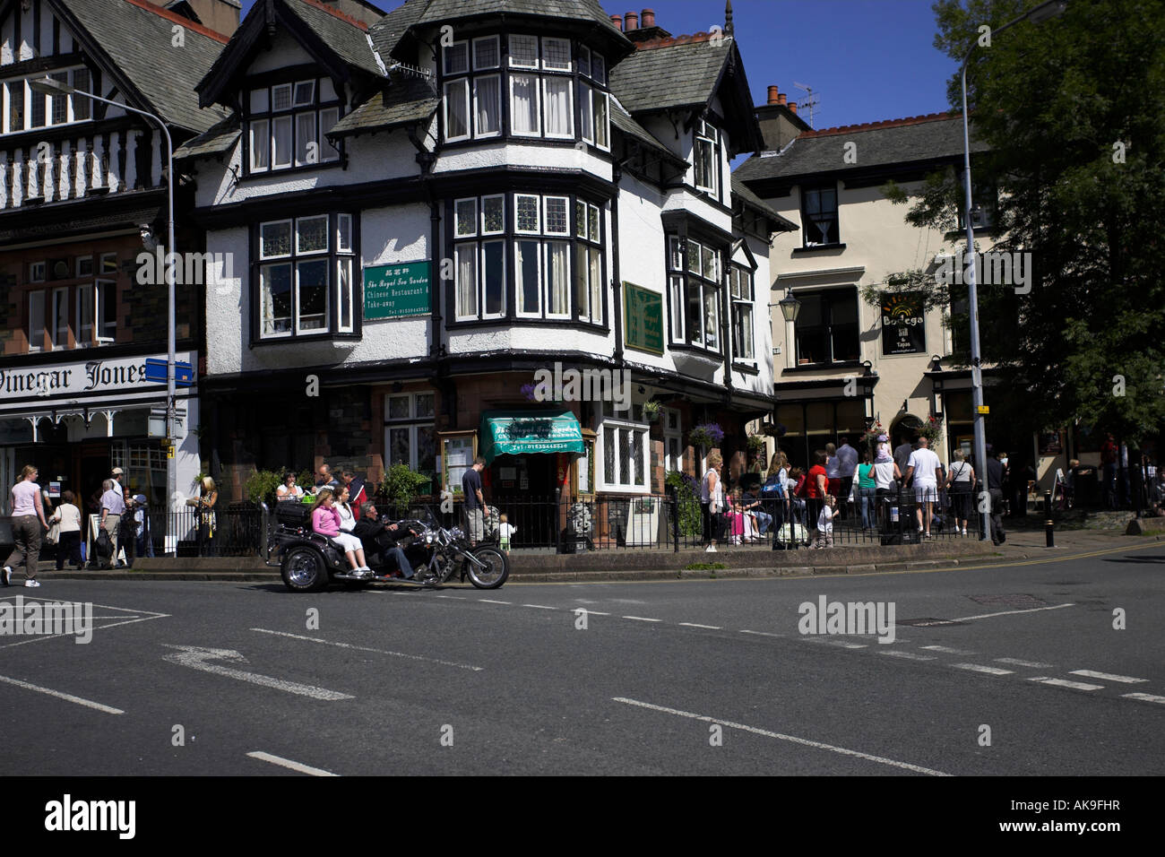 Viste intorno Bowness on Windermere Foto Stock