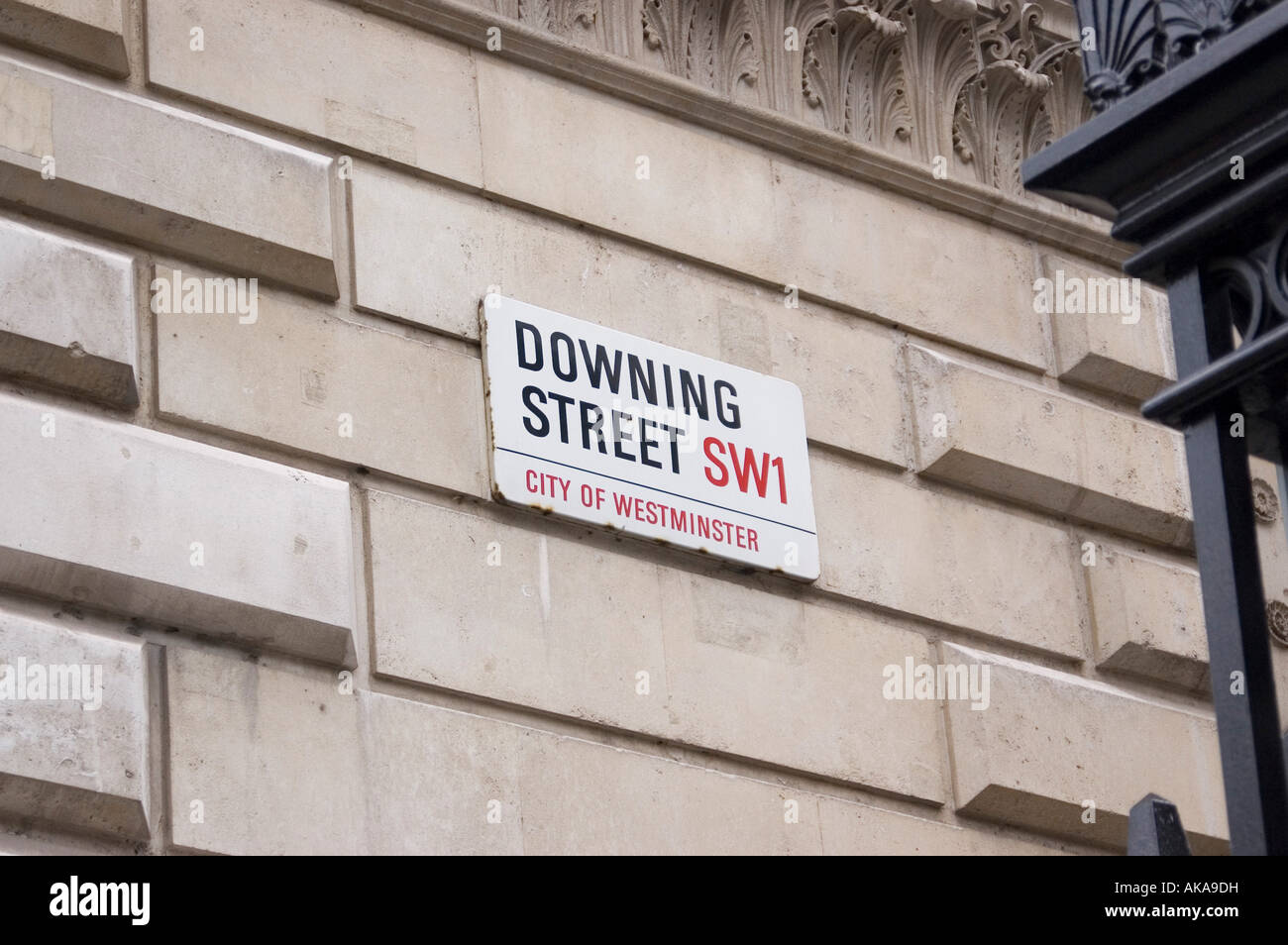A Downing Street nel centro di Londra Foto Stock