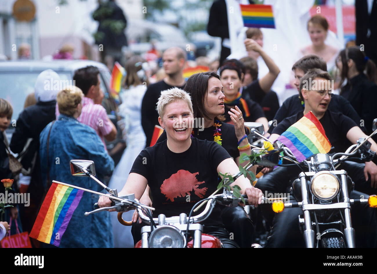 Gay Pride festival di Reykjavik Foto Stock