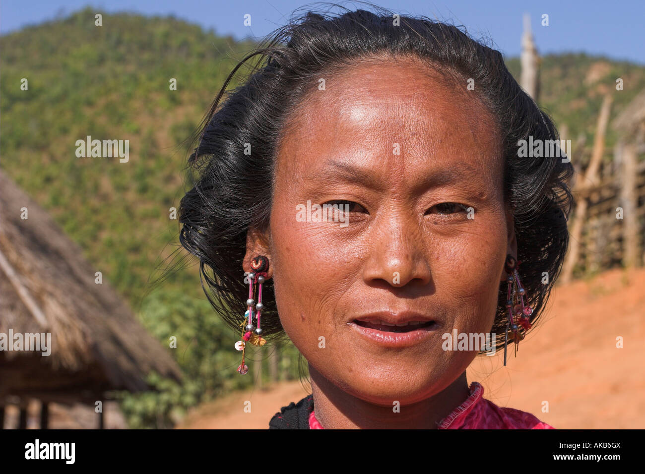 Myanmar, stato Shan, Kengtung (Kyaing Tong), Ann Village Foto Stock