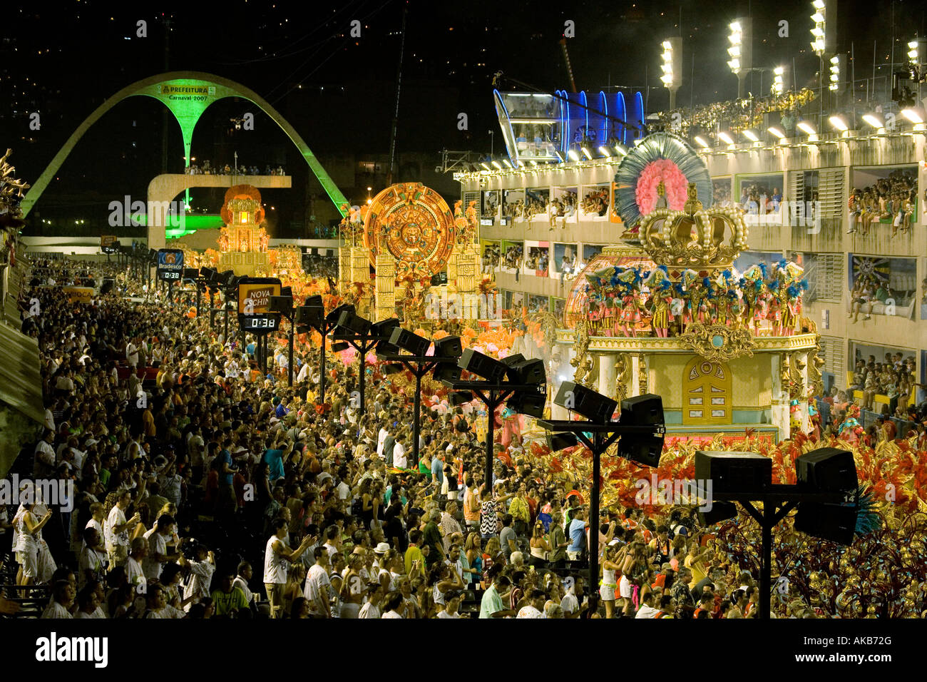 Il Carnevale di Rio e di Rio de Janeiro, Brasile Foto Stock