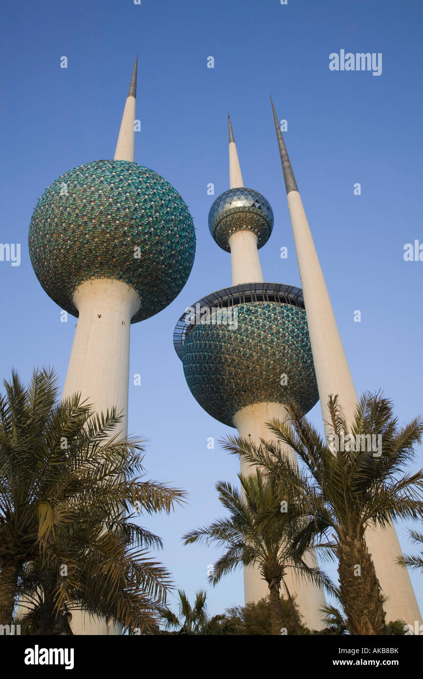 Il Kuwait Kuwait City, Kuwait Towers Foto Stock