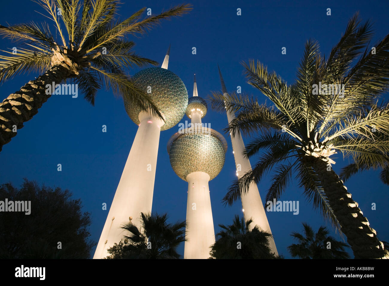 Il Kuwait Kuwait City, Kuwait Towers Foto Stock