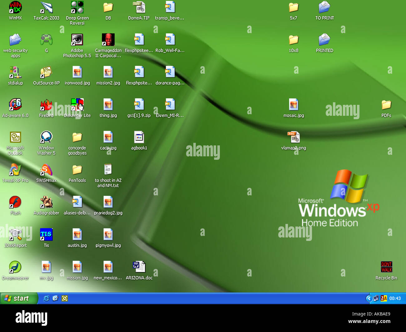 Desktop Windows XP Foto stock - Alamy