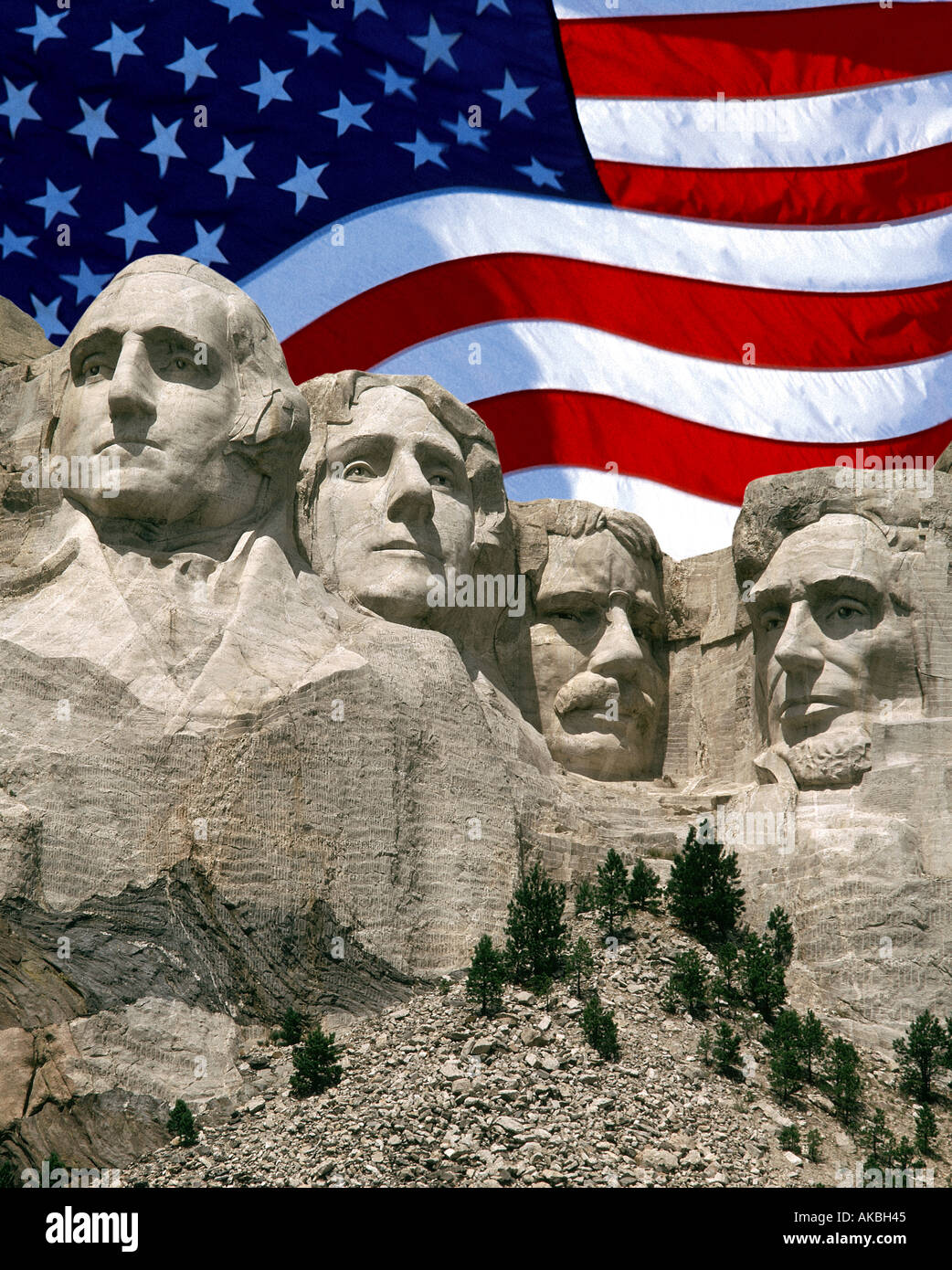 Stati Uniti d'America - Dakota del Sud: Mount Rushmore monumento nazionale Foto Stock