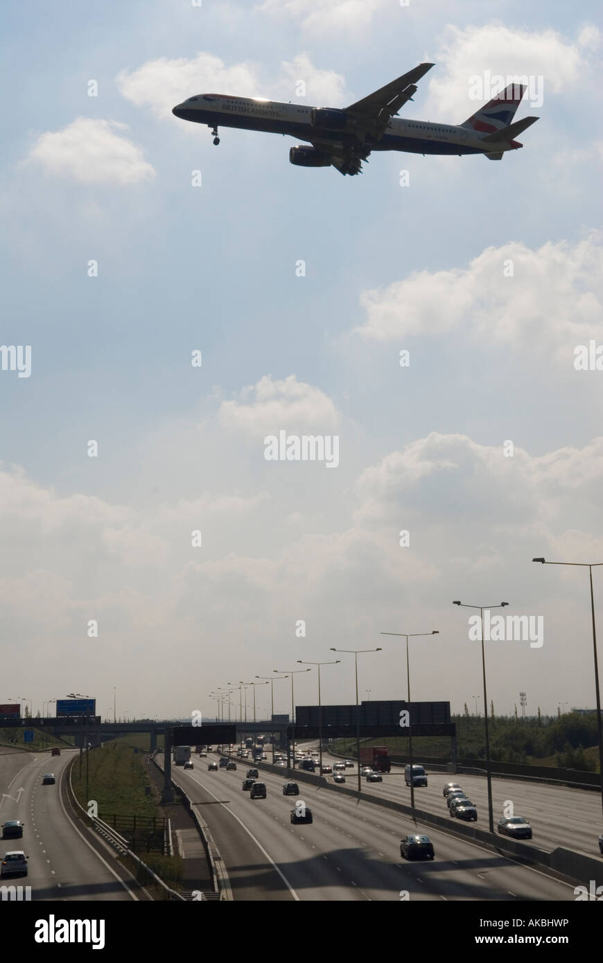 British Airways approcci in aereo Aeroporto di heathrow Londra HOMER SYKES Foto Stock